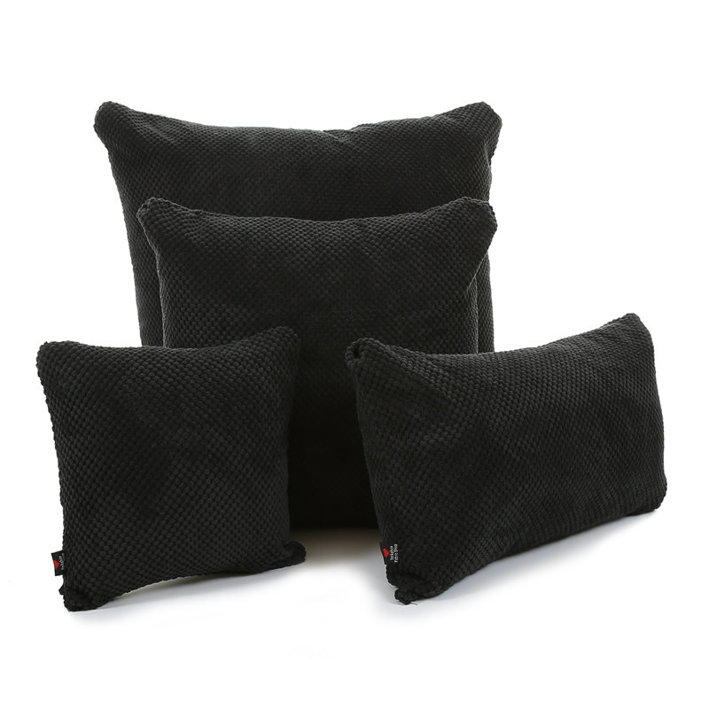 Alvarado Square Throw Cushion, 55 x 55cm, Black