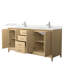 Meuble-lavabo double autoportant 72 po avec plateau en quartz Janna-108352138-108352139-108352141