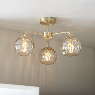 Litchford Glass Semi Flush Mount