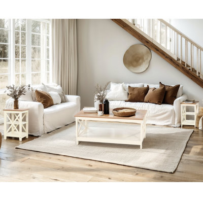 3pcs End Table Set With Coffee Table