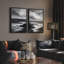 Art mural encadré, rétro, antique, classique pour chambre à coucher - 16 po x 24 po x 2 panneaux-888528772-888528774
