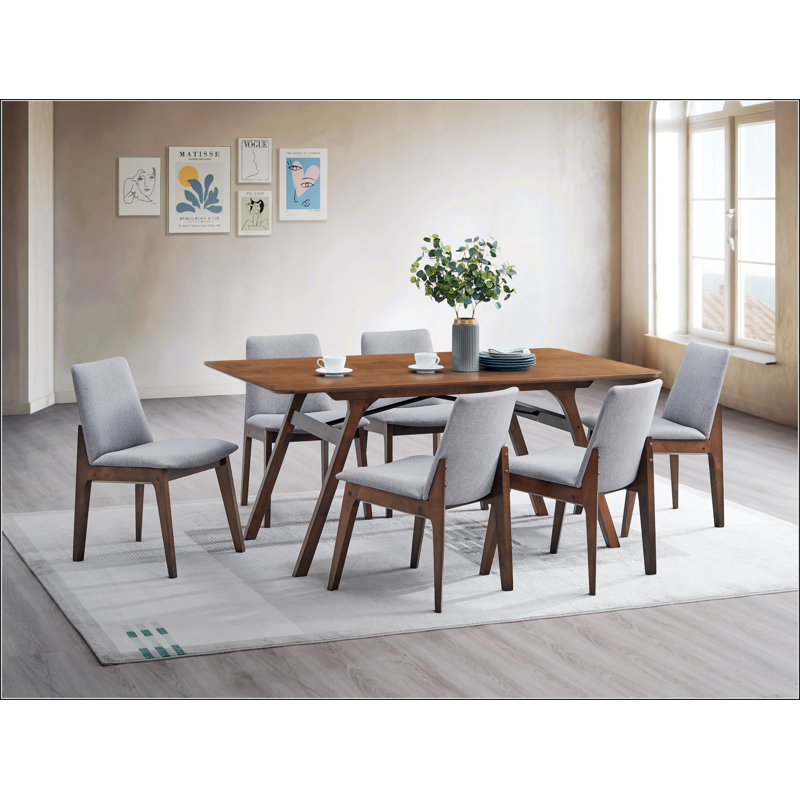 Walnut Finish Dining Table