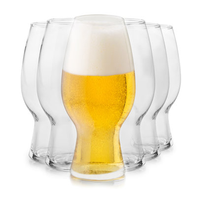 Libbey Entertaining Essentials Craft Beer Glasses, 20.8-Ounce, Set Of 6