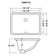 Ruvati 17 x 12 inch Undermount Bathroom Sink White Rectangular Porcelain Ceramic with Overflow
