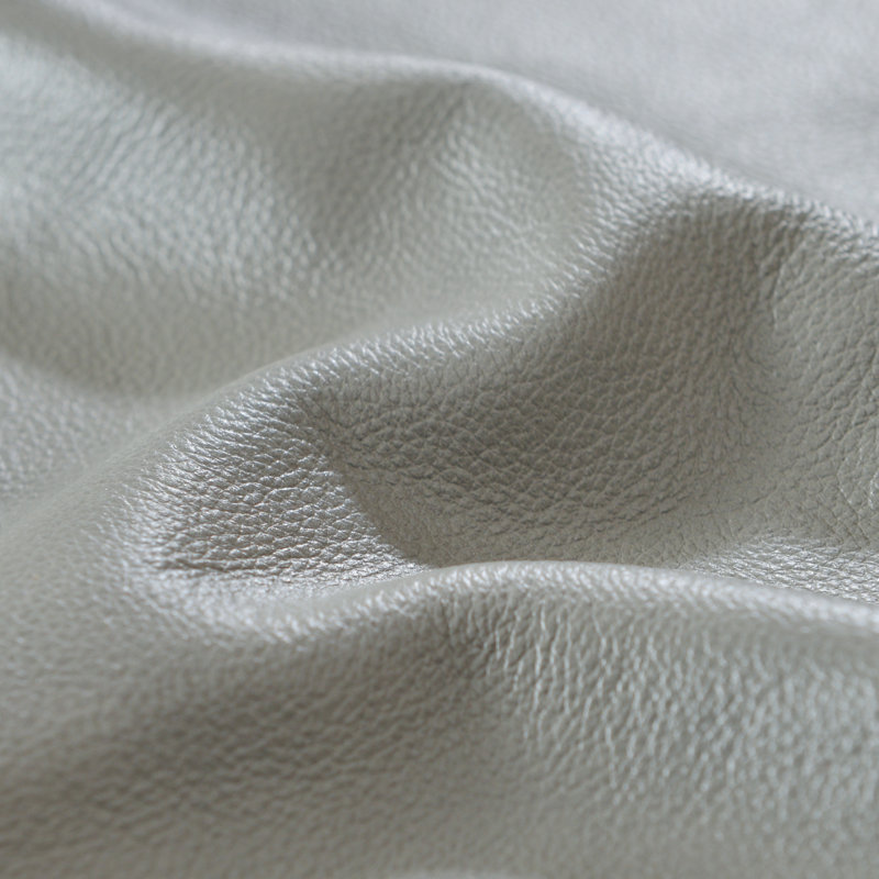 Fauteuil pivotant 100% cuir véritable, Gris