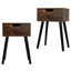 Ensemble de 2 tables de chevet pour table de chevet moderne