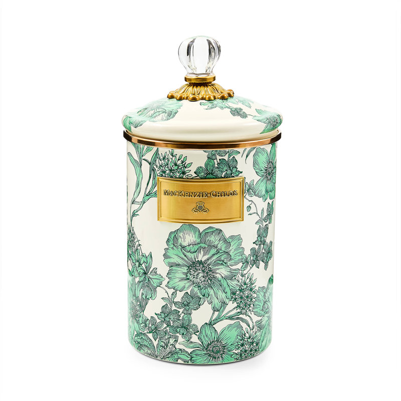 Emerald English Garden Canister