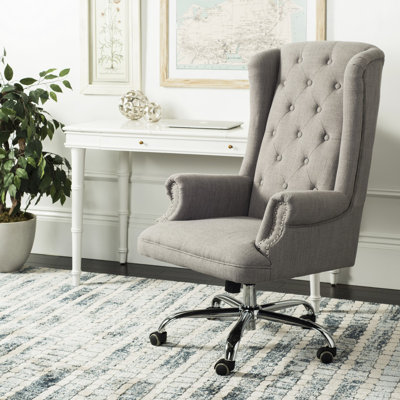 Canora Grey Linen Gaming Chair