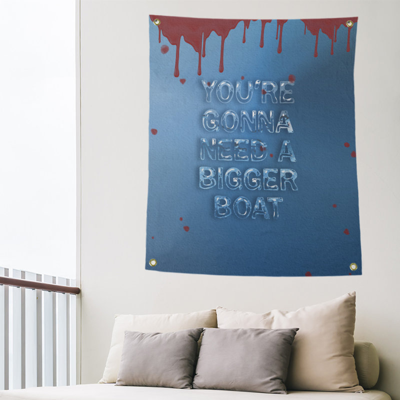 Tapisserie d’art sanguin et d’eau de polyester, H 80 po x l 59 po