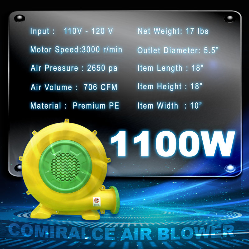 Souffleur d'air 1100 watts