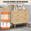 Commode 3 tiroirs en rotin pour commode