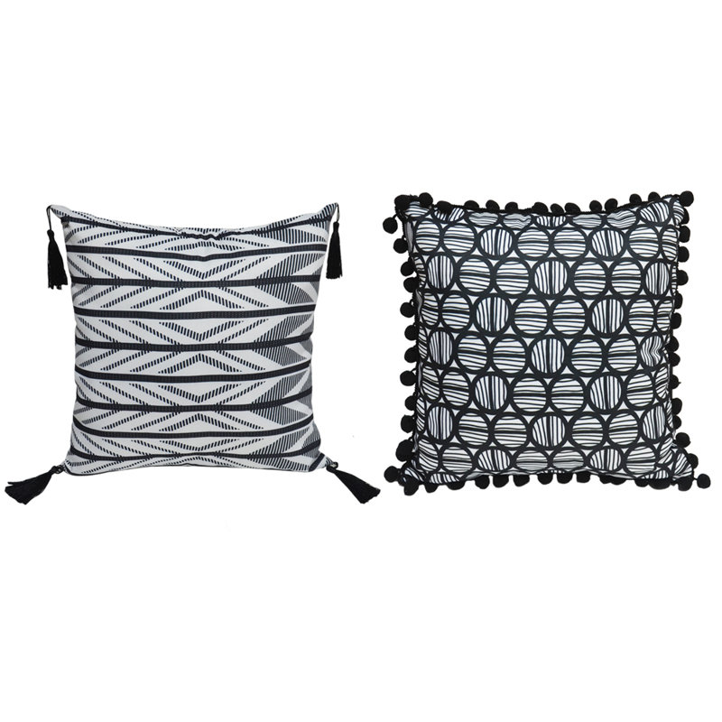 Housse et insert de coussin carré Chloe