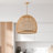 Lumiere Pendant Light for Dining Room, Kitchen Island, or Living Room – 18" Natural Brown Sculptural Rattan, Polished Statement Light Fixture in Boho, Japandi & Modern Organic Style-1896640155