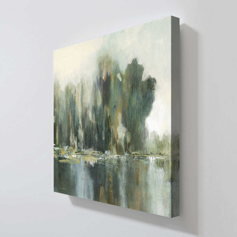 "Textured Treeline I" par Carol Robinson, reproduction sur toile, 28" H x 28" W x 1.5" D