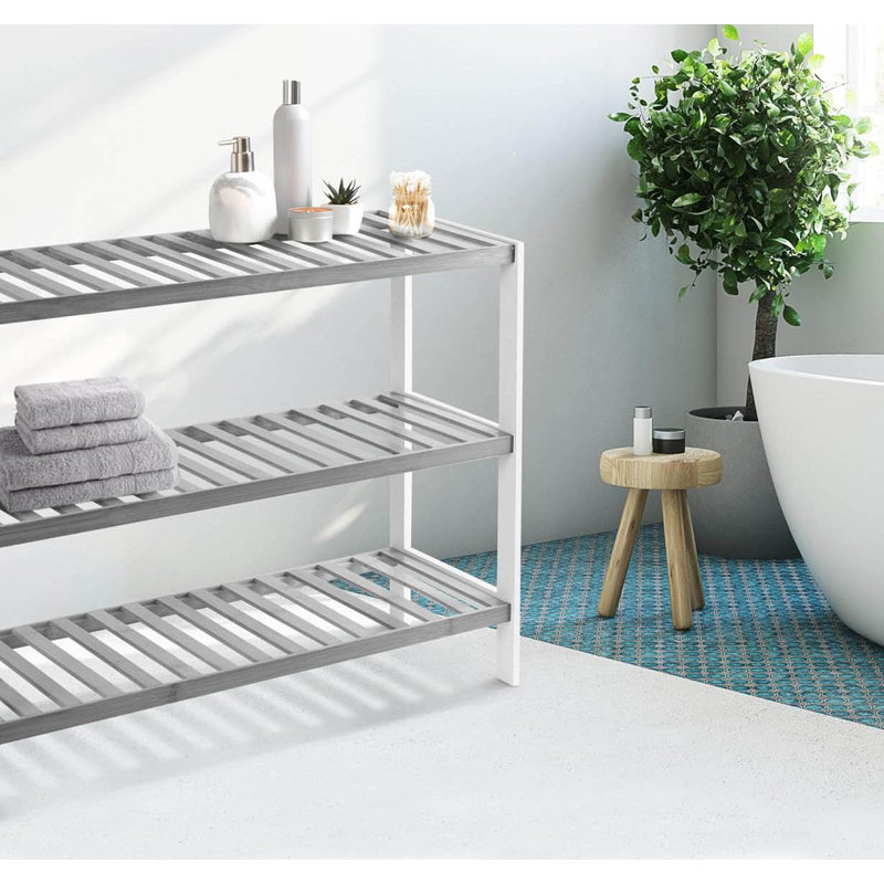 Shoe Storage, Grey/White