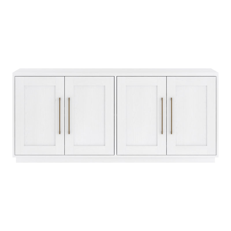 Tillman 68" Rectangular Buffet Table in White, White
