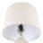 25.5in 3-Way Off‑White Ribbed Ceramic Table Lamps