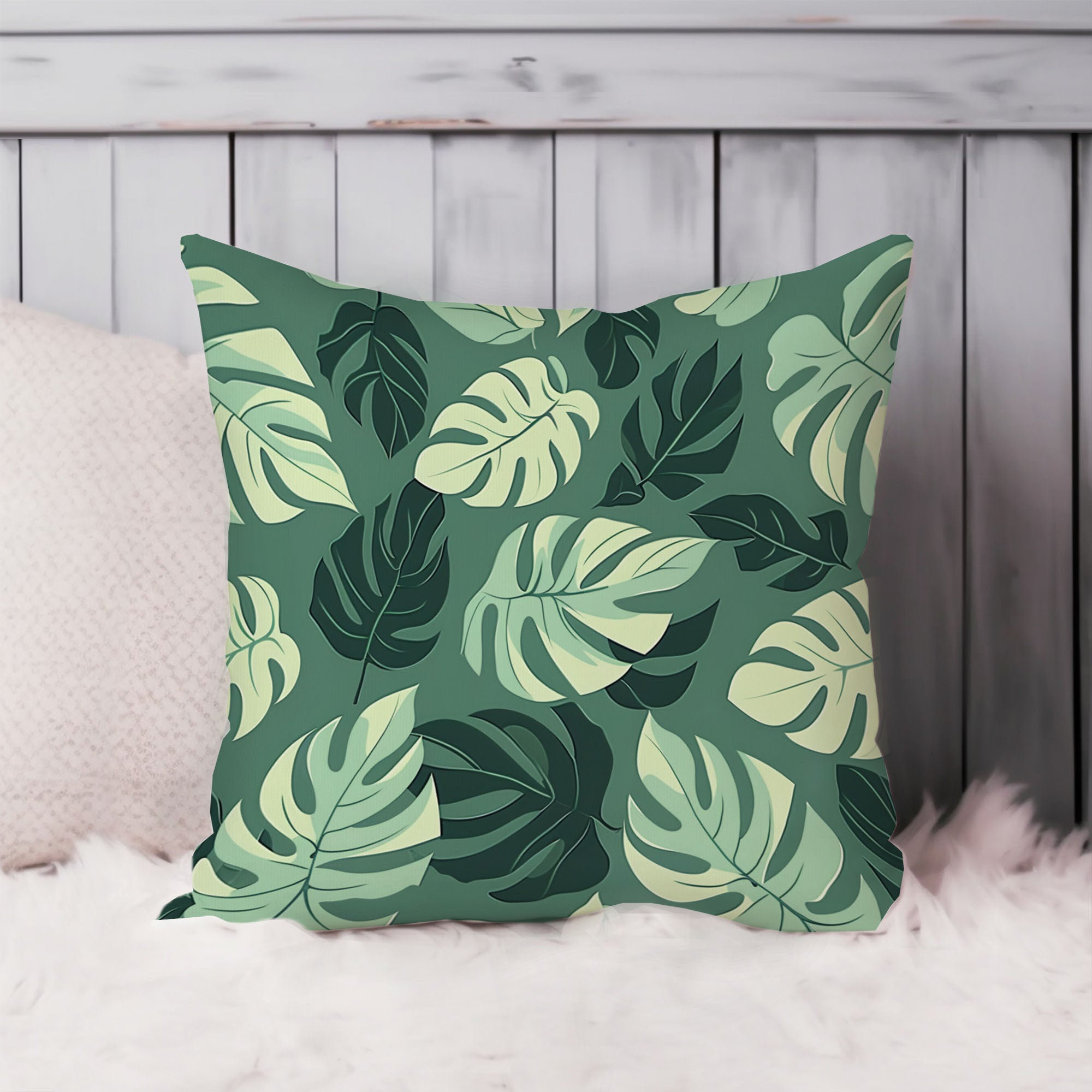 Ethan Taylor Botanical Monstera Leaves Leaf Pattern VI Botanicals Monstera  Leaf Pillow Cover | Wayfair
