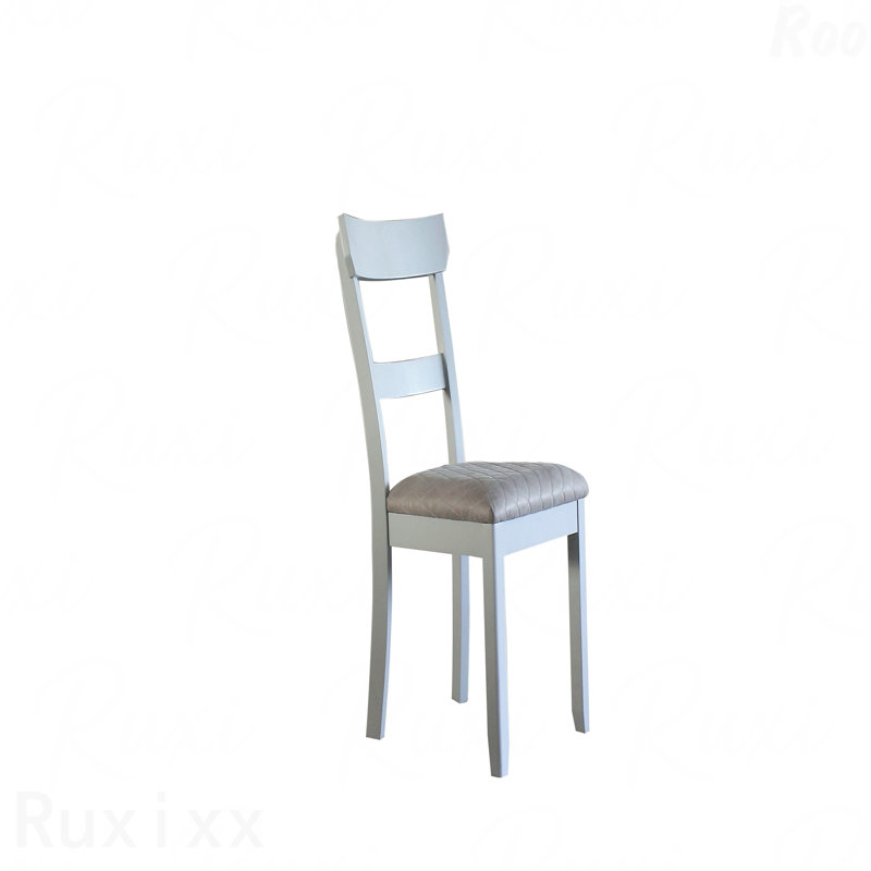 Chaise d'appoint en tissu deux tons avec revêtement gris et perle grise (ensemble idéal pour les chambres relaxantes de 2 personnes)