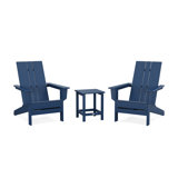 POLYWOOD by AllModern Outdoor Adirondack Chair With Table