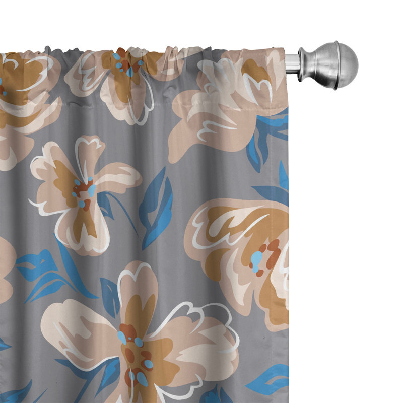 Semi Sheer Curtain Pair, 28" W x 63" L