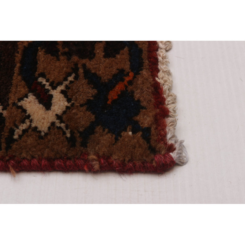 Aruna One-of-a-Kind Runner 3'7" X 9'11" 1990s Runner Wool Area Rug
