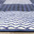 Checkered Indoor Durable Low-Pile Area Rug