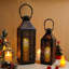 2 Piece Metal Tabletop Lantern Set-2141695075