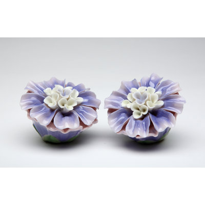 Cosmos Gifts Dahlia Salt and Pepper Set