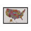 «US Map», impression sur toile-29633721-74385472-74385473
