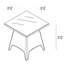 Arbor Outdoor Square Side Table