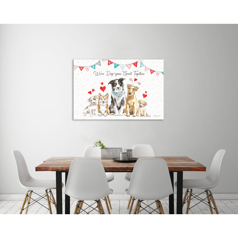«Paws Of Love I», toile tendue par Beth Grove, H 20 po x l 30 po x P 1,5 po