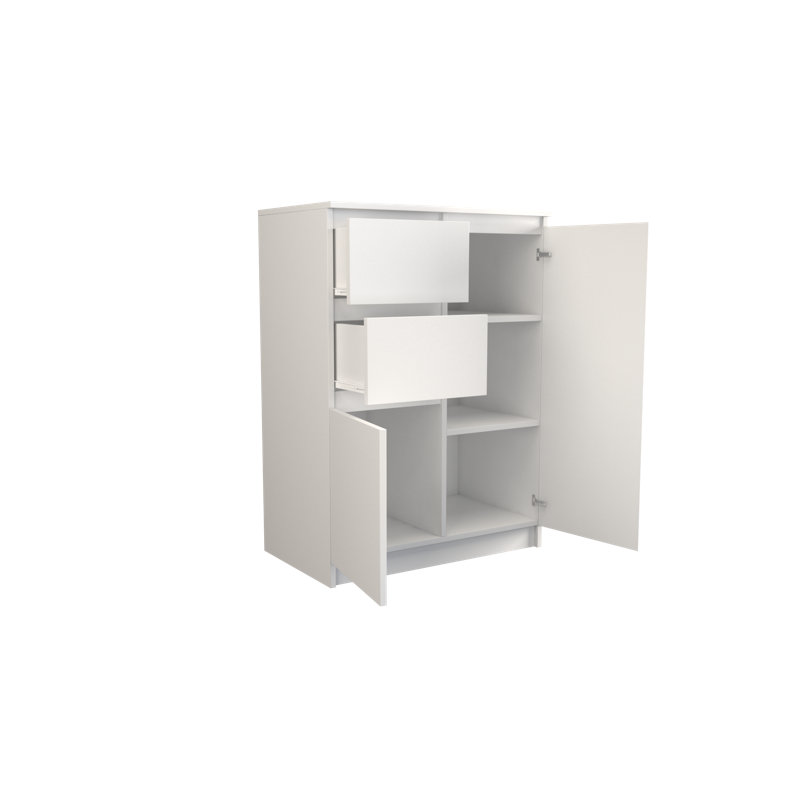 Spacek 70 cm W Chest of 2 Drawers, White