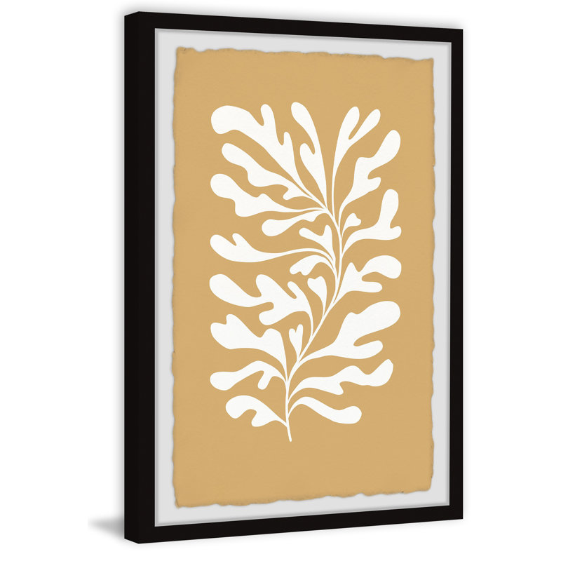 Wavy Seaweeds - Single Picture Frame Print, 45cm H x 38cm W