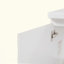 Meuble-lavabo mural polyvalent 36 po avec lavabo en céramique 36 po, portes flottantes à poignée libre et 2 tablettes latérales ouvertes, grand espace de rangement