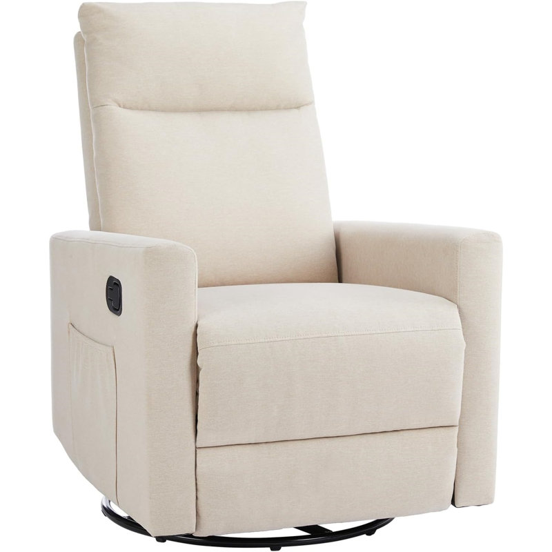 Chaise berçante pivotante, Beige