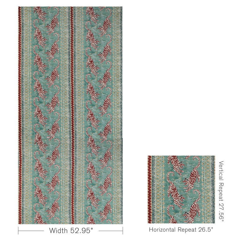 Mindoro Bongol Print Fabric, Aqua
