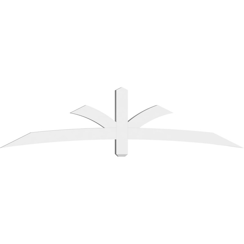 Support pour pignon Davenport, H 21 po x l 84 po (pas: 6/12), P 4 po x F 4 po, PVC
