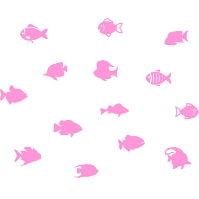 Boley Animals 14 - Piece Wall Sticker / Decal