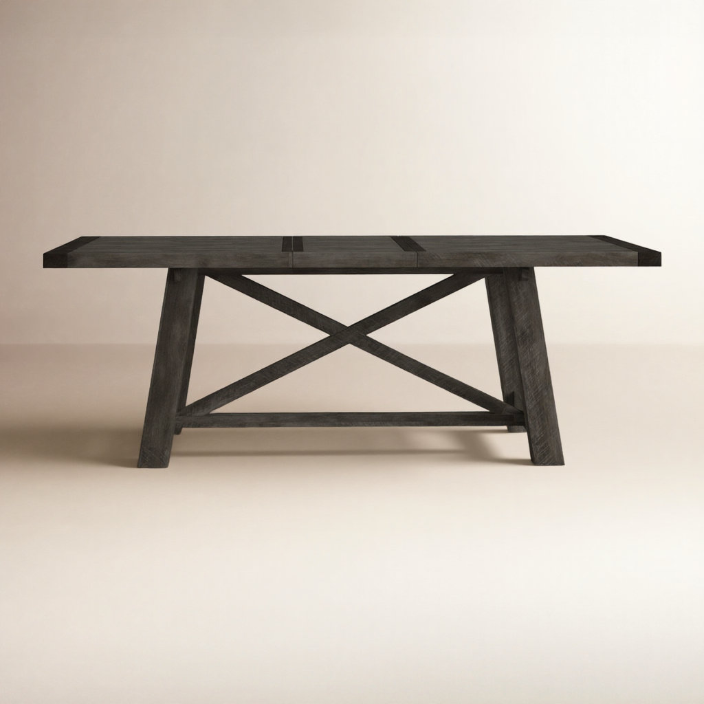 Bianca 83" Extendable Acacia Dining Table, Salvaged Gray