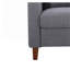 Fauteuil capitonné capitonné à garniture carrée à accoudoirs carrés, meubles de salon transitionnels en tissu de polyester-1835460810