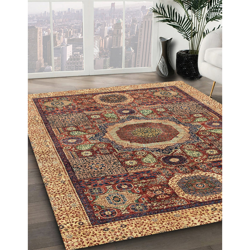 Abstract Indoor Rug, Square 6'