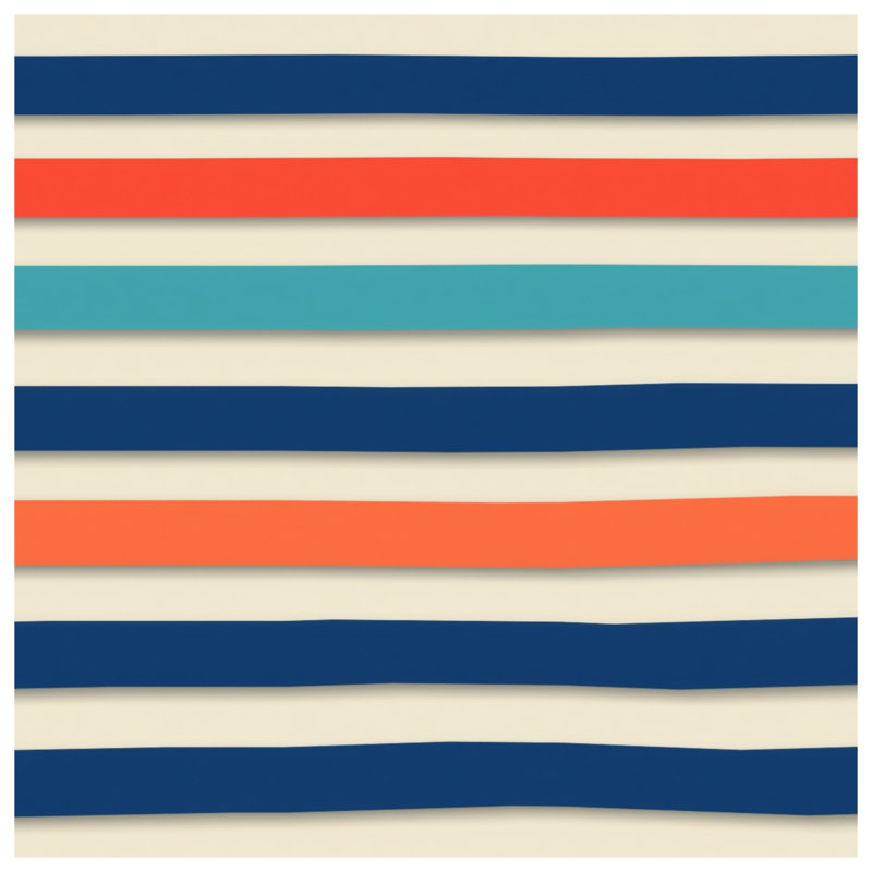 Horizontal Striped Pattern Comforter, Twin Extra Long