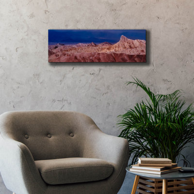 'Death Valley - Zabriskie Point Layers Panorama' by Epic Portfolio Canvas Wall Art, 36" x 12"