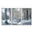 Toile argentée avec cadre flottant
