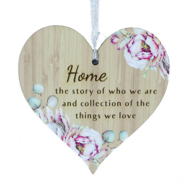 Heart Shaped Home With Saying Ornament