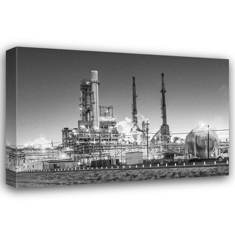 Hokku Designs Highsmith, Carol, art sur toile tendue sous le titre: Raffinerie de pétrole au Texas