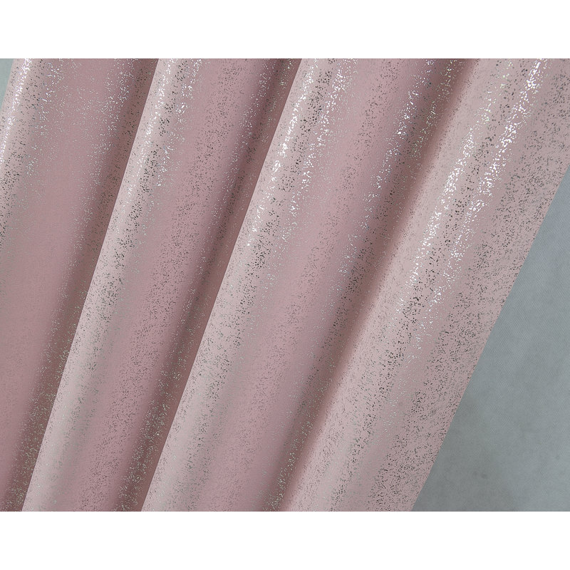 Rideau occultant en polyester Tampere, L 54 po x L 84 po, Blush