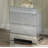 Hymir Glam Square End Table with Mirrored Glass Top in Faux Round Crystals
