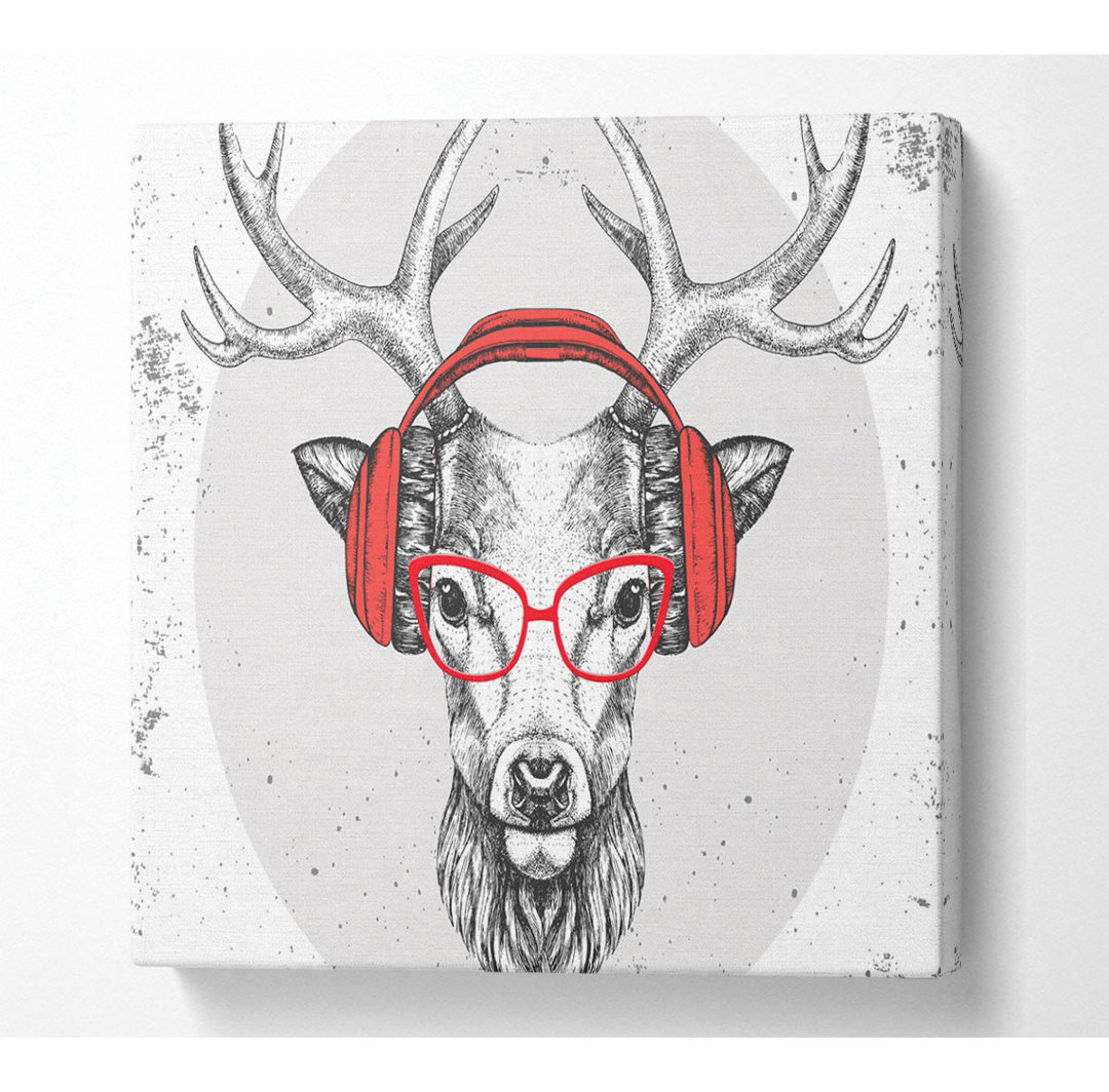 Leinwandbild The Stag Headphones